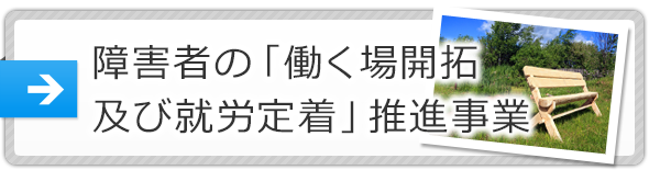 障害者の「働く場開拓及び就労定着」推進事業